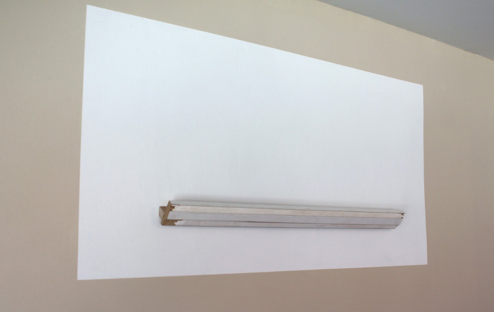  Ashley Morgan -&nbsp; White Out ( routed primed MDF filled with spackle) 2012 
