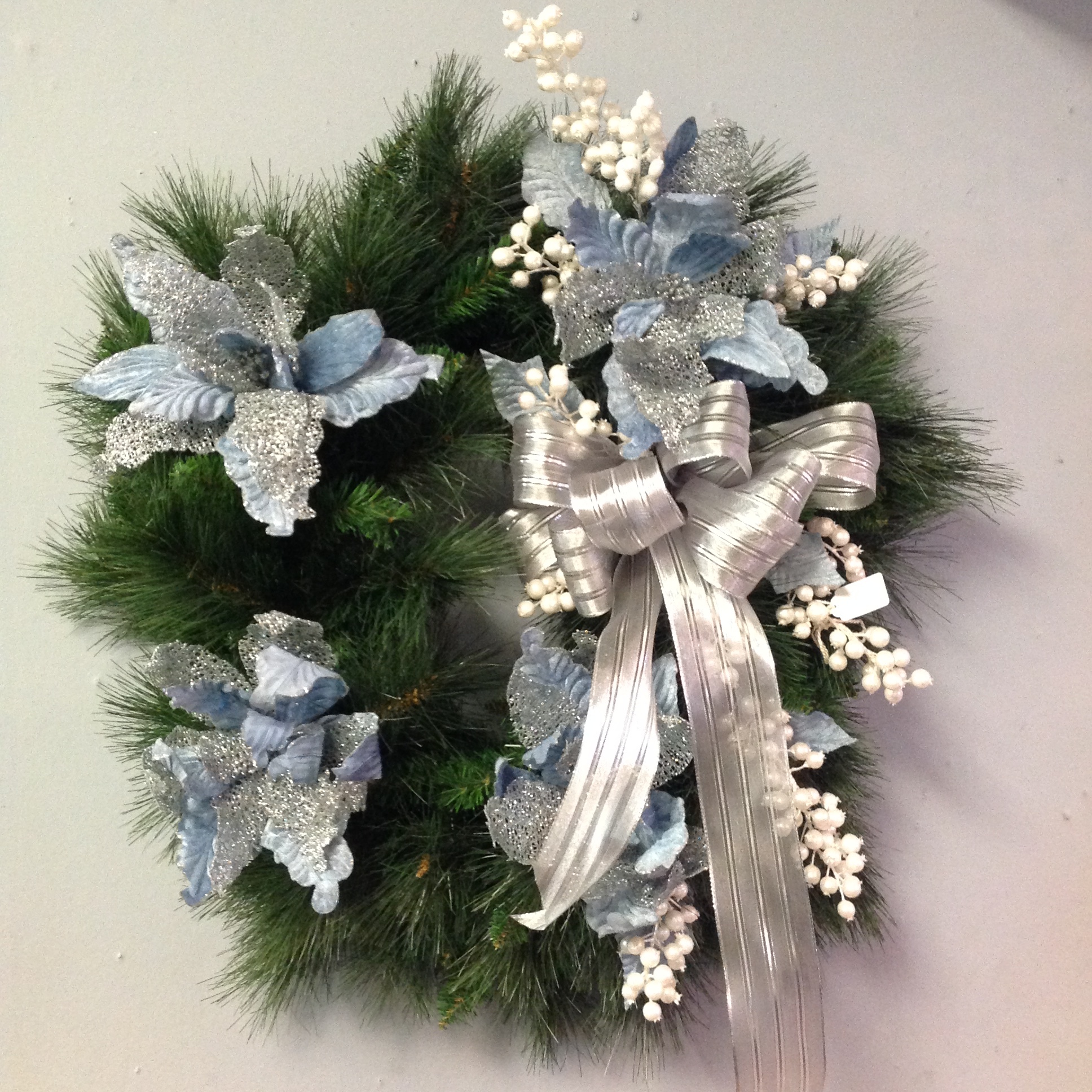 Icy Blue Wreath