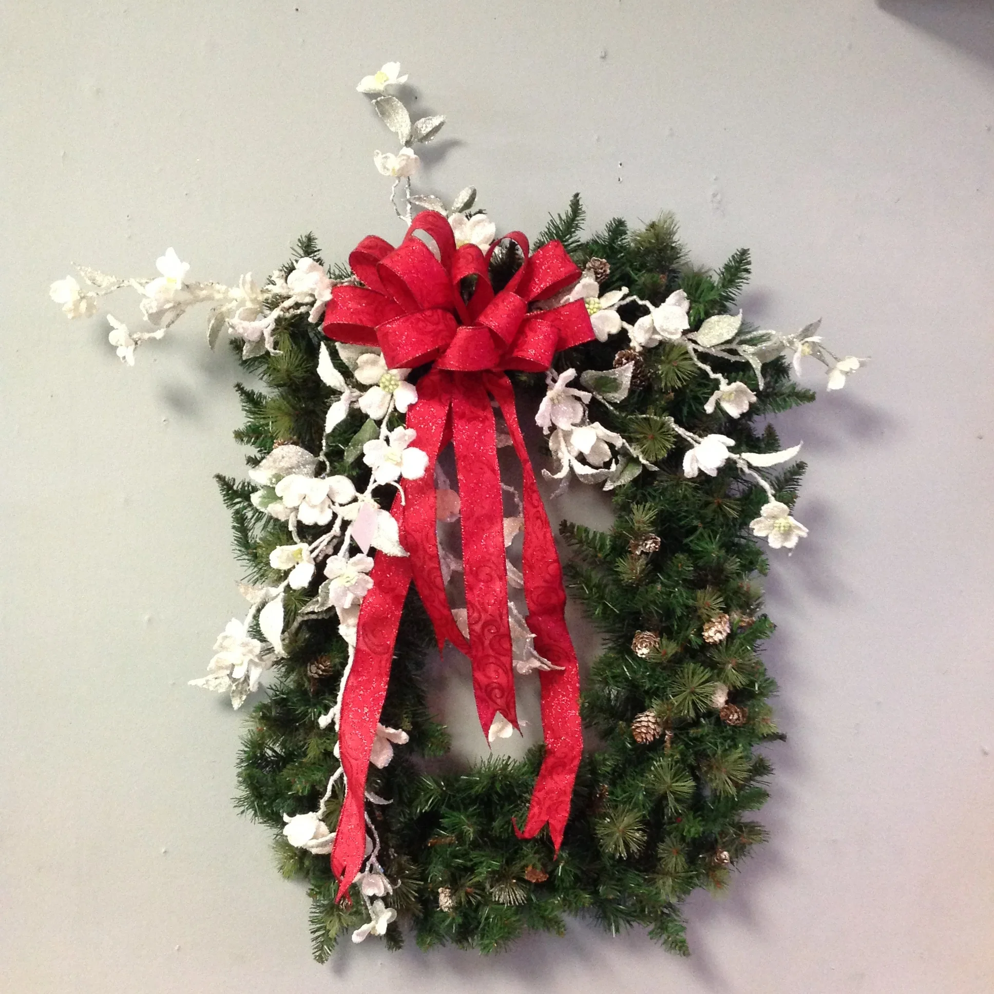 Square Holiday Wreath