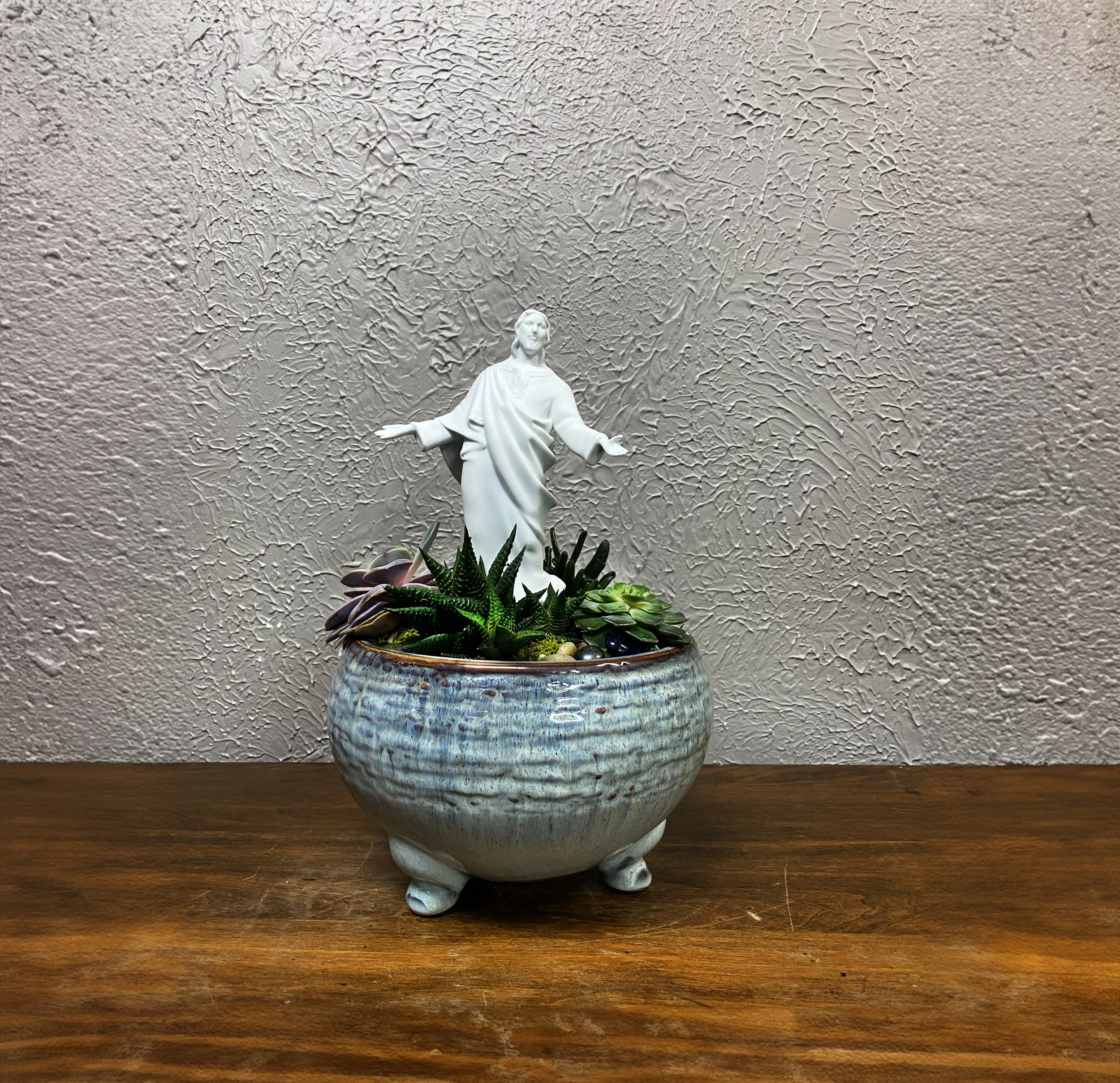 Succulent with Jesus
