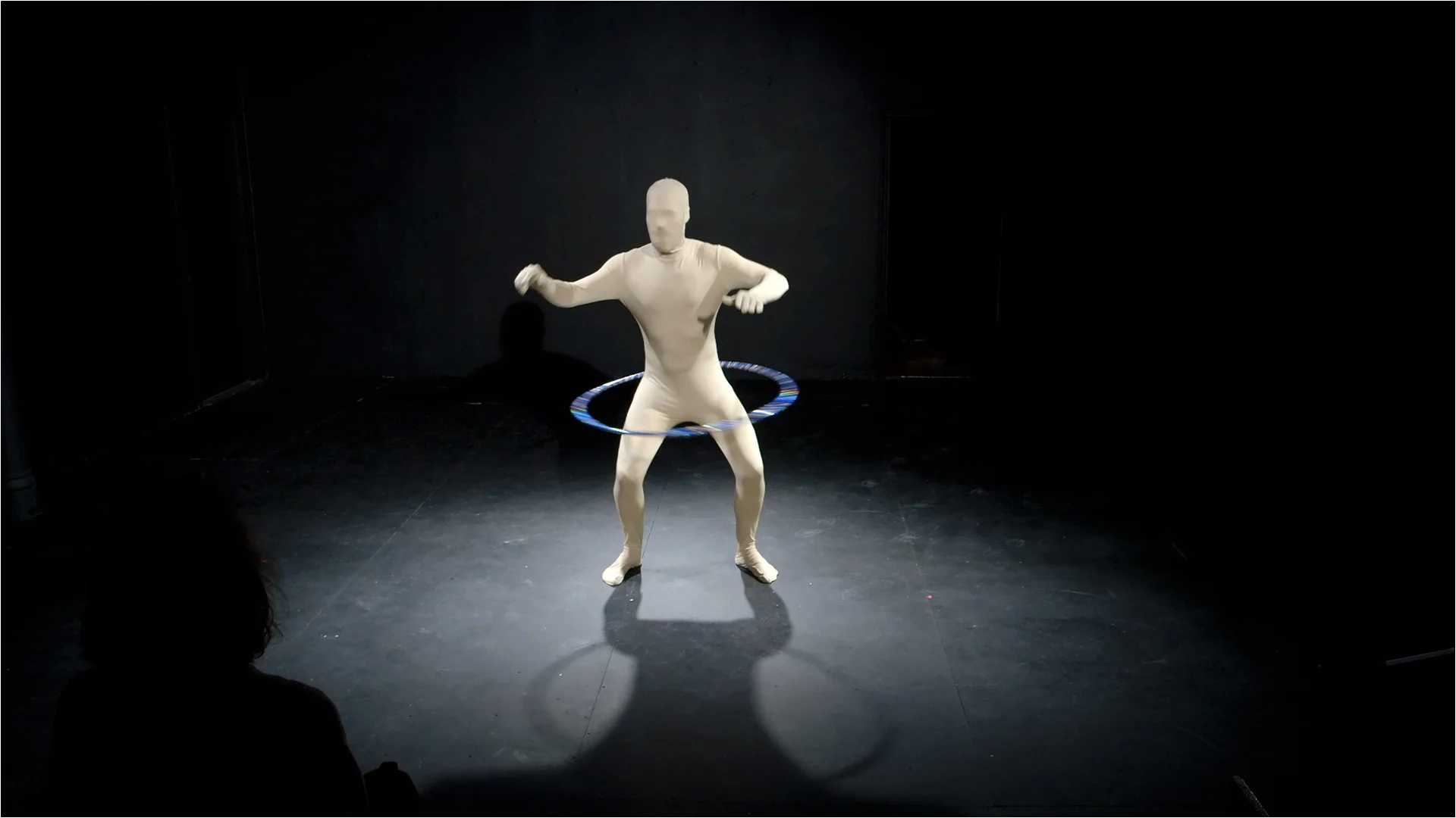 PHOTO CAPTION: A promotional image from Sub-Q's original production, "Hula Hoop." SOURCE: Subcutaneous Theatre archives.