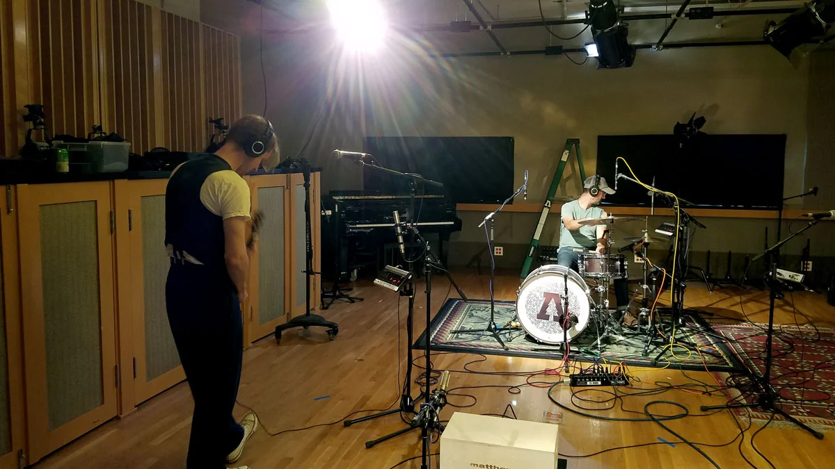 Remington Pettygrove & Rob Andre record CURTAINS music @ Audiotree