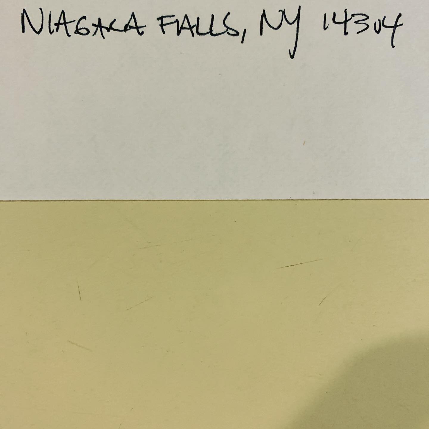 Got an order addressed to Niagara Falls. I didn&rsquo;t know it was an actual town, just thought it was a wide, scenic waterfall. #niagarafalls #waterfalls
