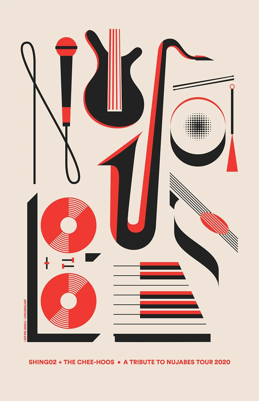 SHING02 + The Chee-Hoos Tour Poster