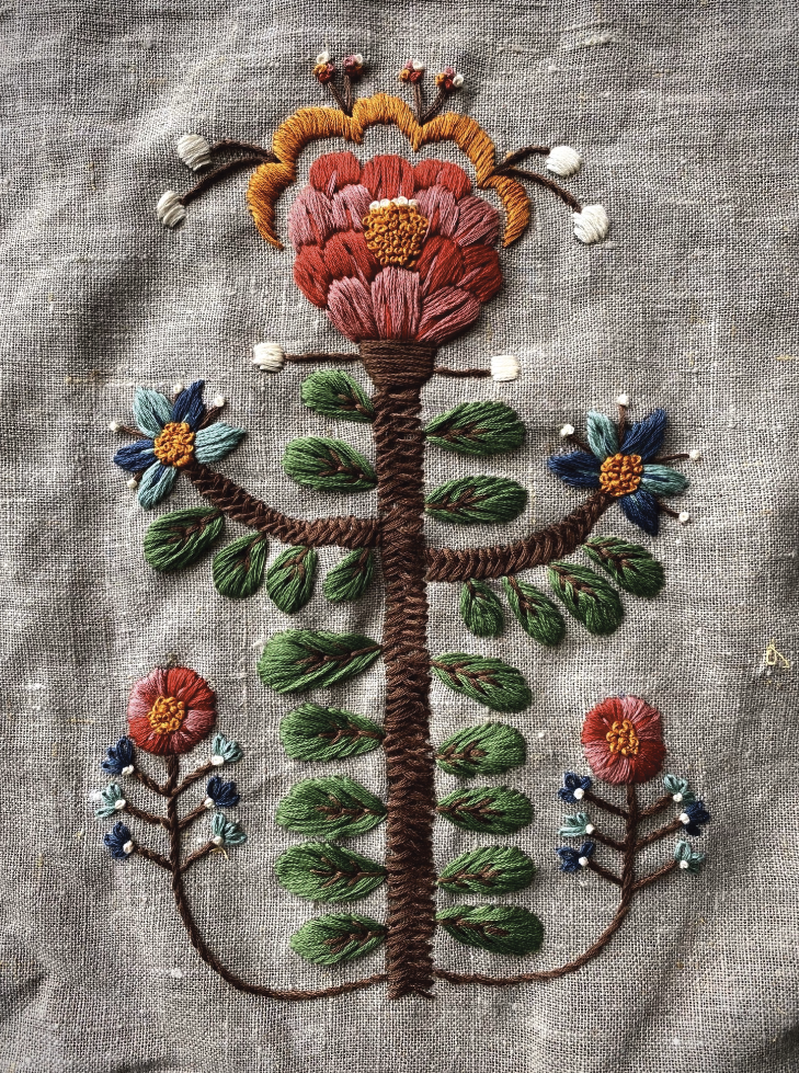 CAMILA - Thick padded textures and a lovely herringbone stitch.