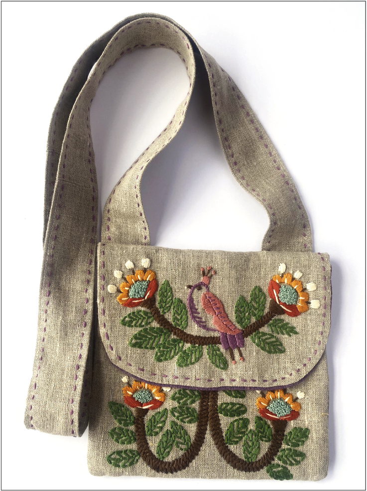 ZOFIA - Stitch and wear! Sewing instructions included to make this charming messenger bag.