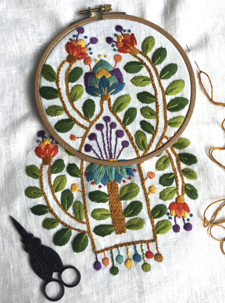 VALERIA - Lots of colours and satin stitching!