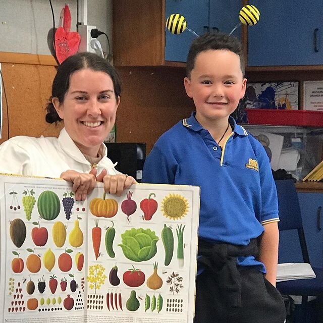 My cup is full! Today I taught Swanson School about bees &amp; pollination 💛 This little guy knew why bees buzzed, so he got to wear the bee antennas😊😊😊 Thanks for having me Swanson School! You guys are rad 🤙#inspiringbeekeepers #pollination #sw