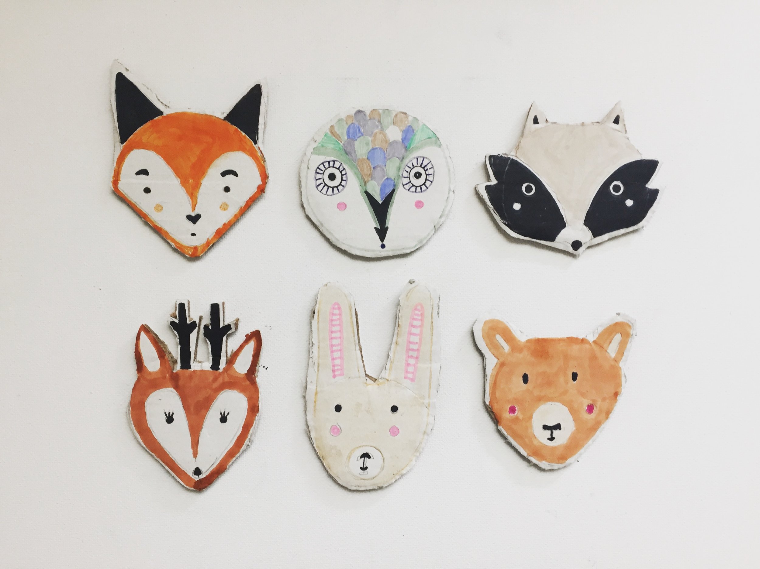 woodland animal puppets