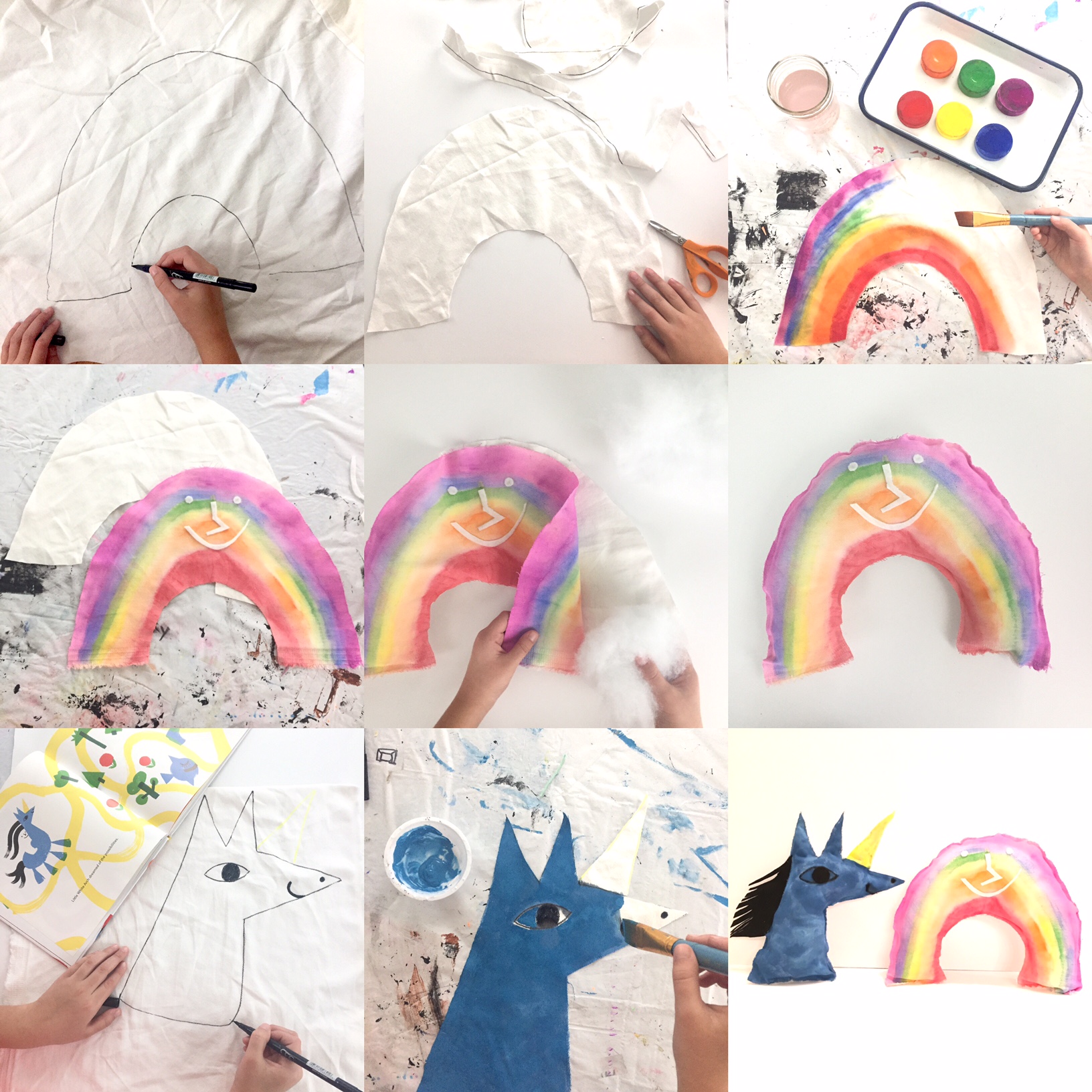 DIY Rainbow Unicorn Craft
