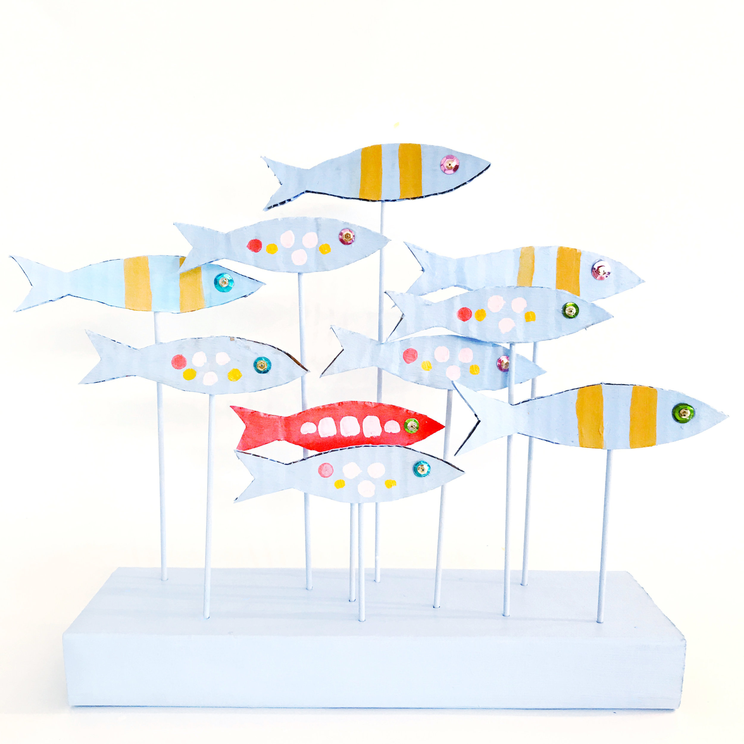 School of Fish Sculpture — ART CAMP