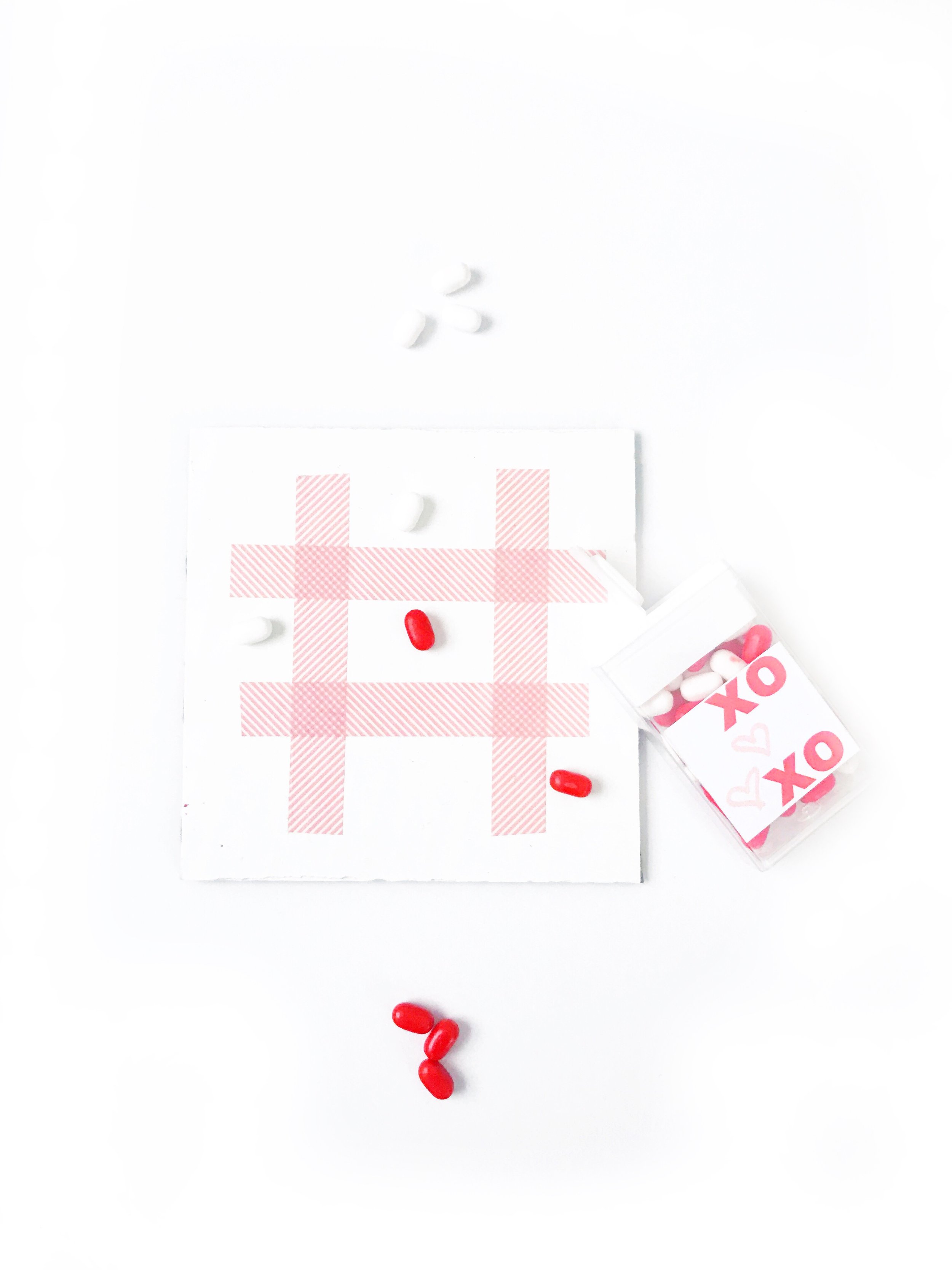 Hello Valentine Holiday Love Craft Kit XOXO Tic Tac Toe Valentine