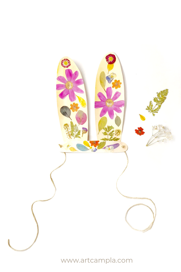 Pressed Flower Bunny Ears — ART CAMP