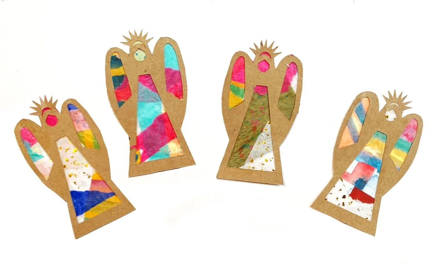 Stained Glass Collage Angels