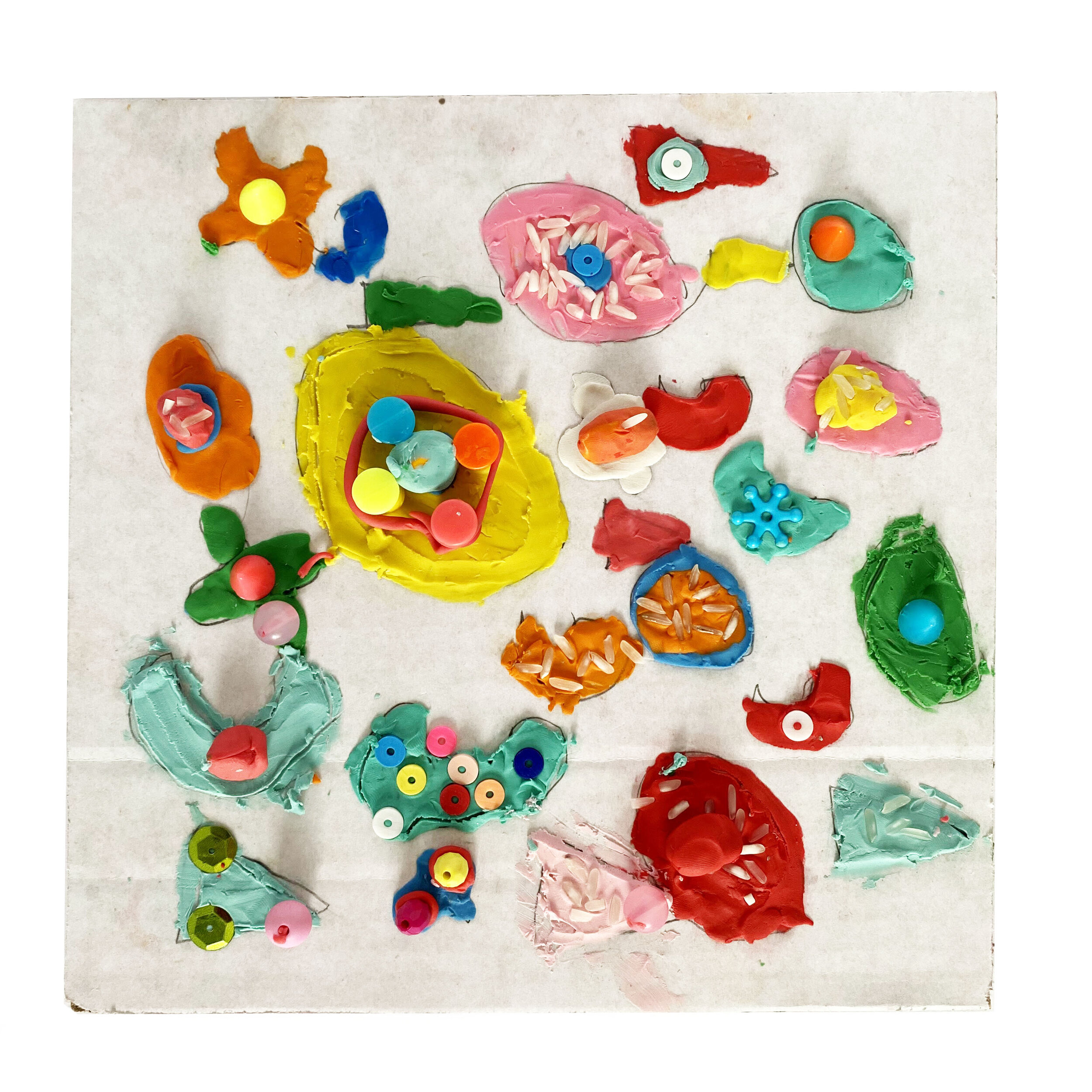 Abstract Clay Project for Kids inspired by artist Liz Payne — ART CAMP