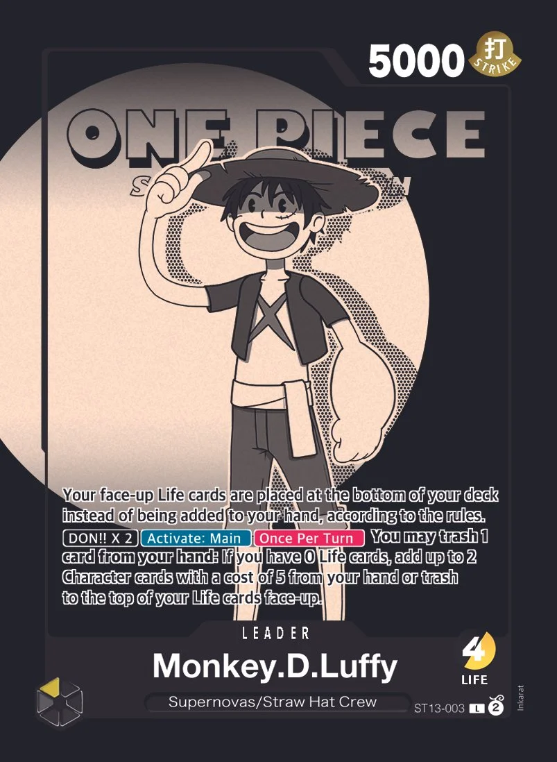 One Piece Card Game (in-progress .psd template)