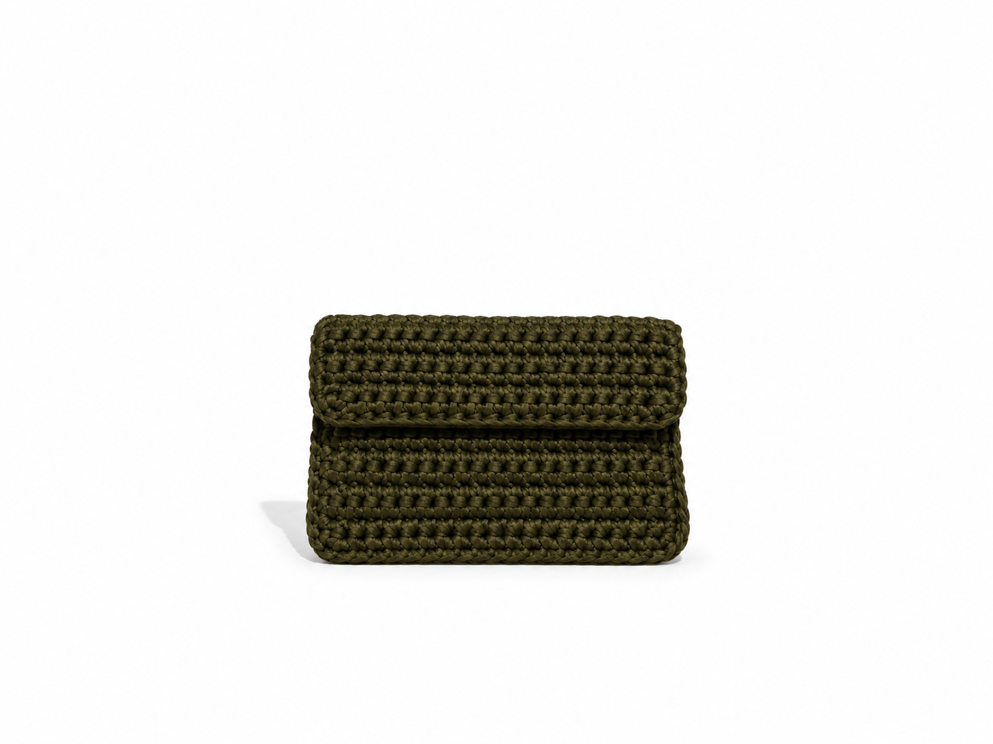 Baguette Envelope Clutch Army Green