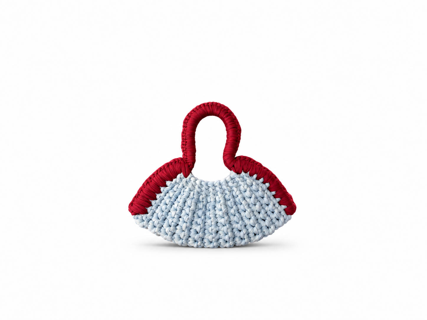 Croissant Shoulder Bag Macron Bleu & Red Riche Jam