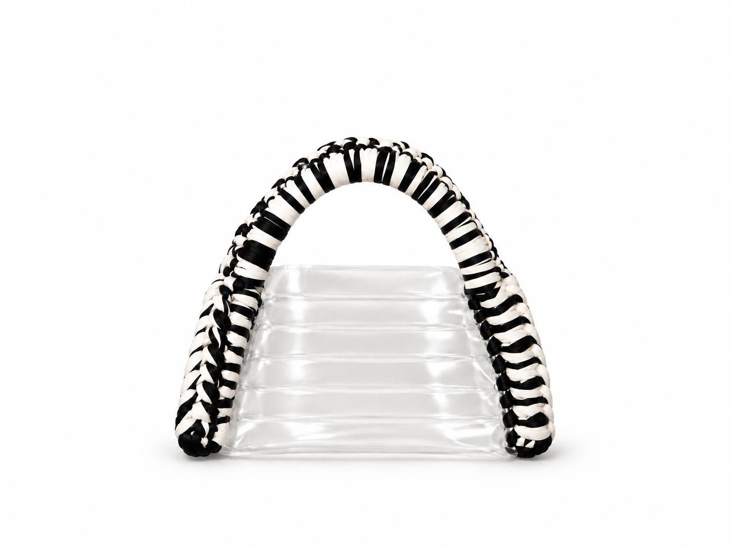 Croissant HandBag Salt & Pepper Transparent