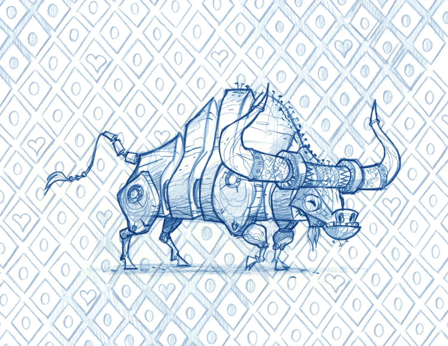 Contact Indigo Blue Pencil