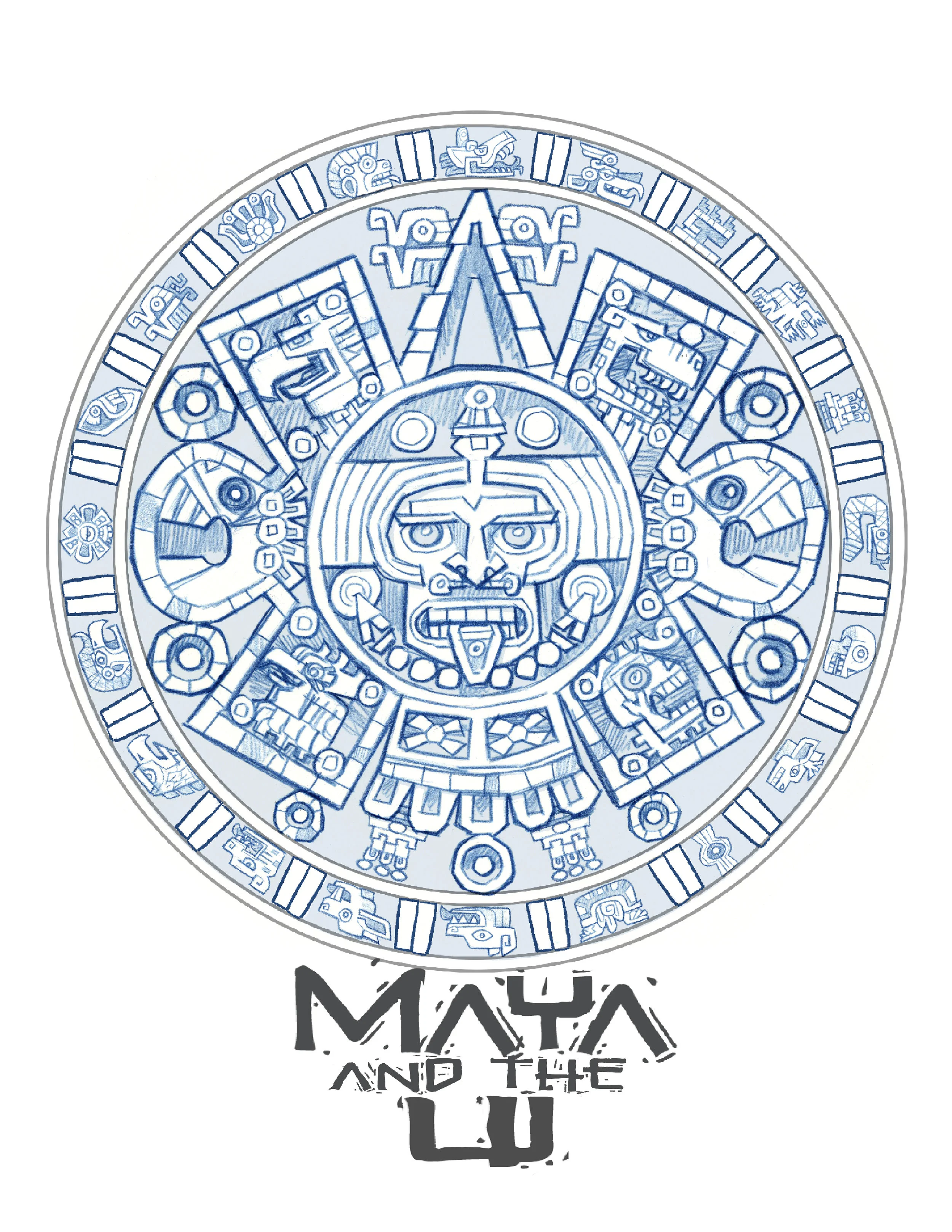 MAYA and the Three - Logo Design