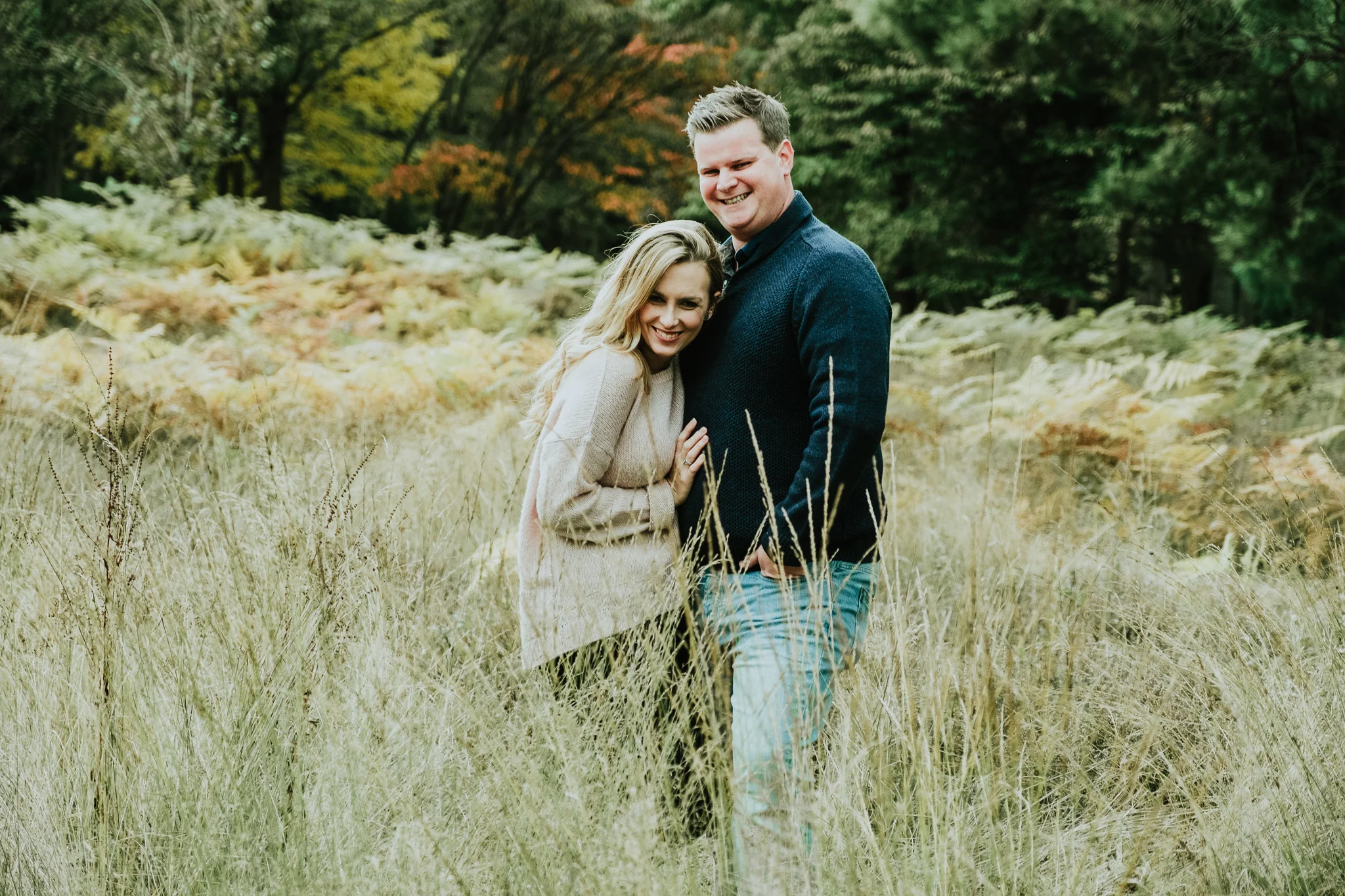 An engagement shoot photo taken at Windsor Great Park
