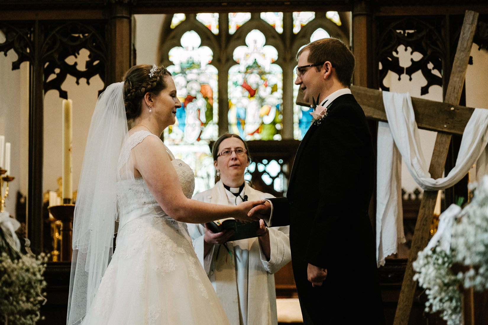  The wedding of Sally and Richard at St. Mary's church, Launton  and Stratton Court Barn, Bicester 