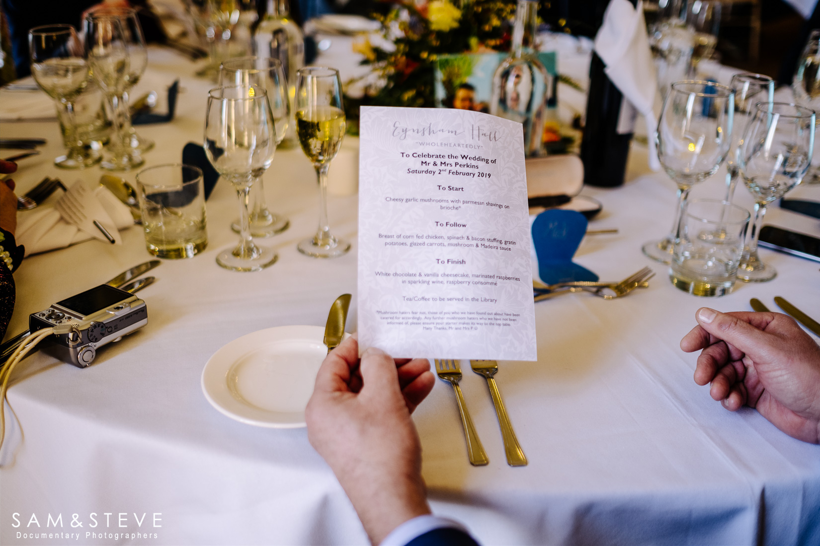 Eynsham Hall Wedding Photography of Lisa and Ash's wedding by Sam and Steve Photography