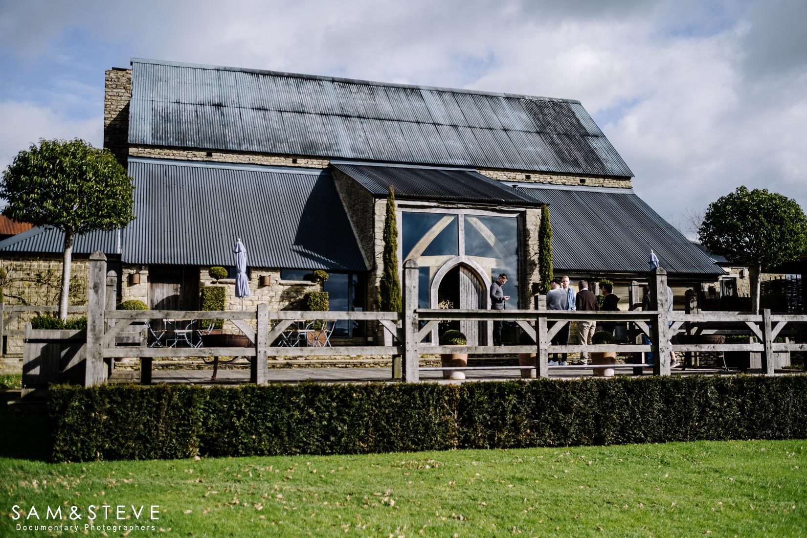 Cripps Barn Wedding Photography of Hayley and Thomas's wedding by Sam and Steve Photography