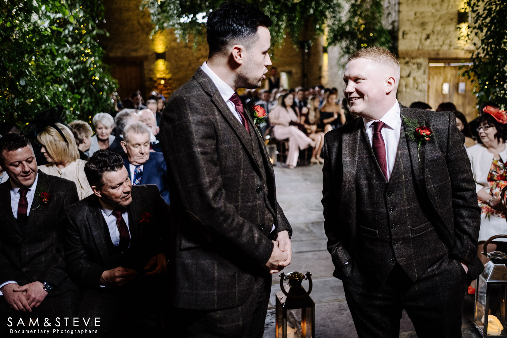 Cripps Barn Wedding Photography of Hayley and Thomas's wedding by Sam and Steve Photography