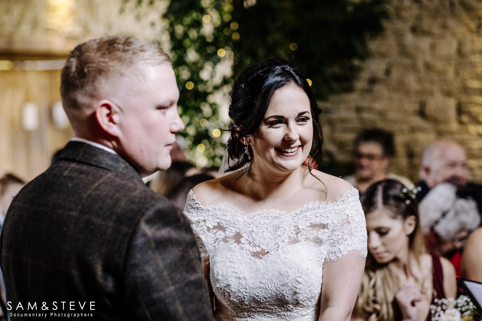 Cripps Barn Wedding Photography of Hayley and Thomas's wedding by Sam and Steve Photography