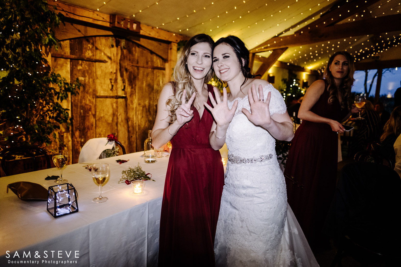 Cripps Barn Wedding Photography of Hayley and Thomas's wedding by Sam and Steve Photography
