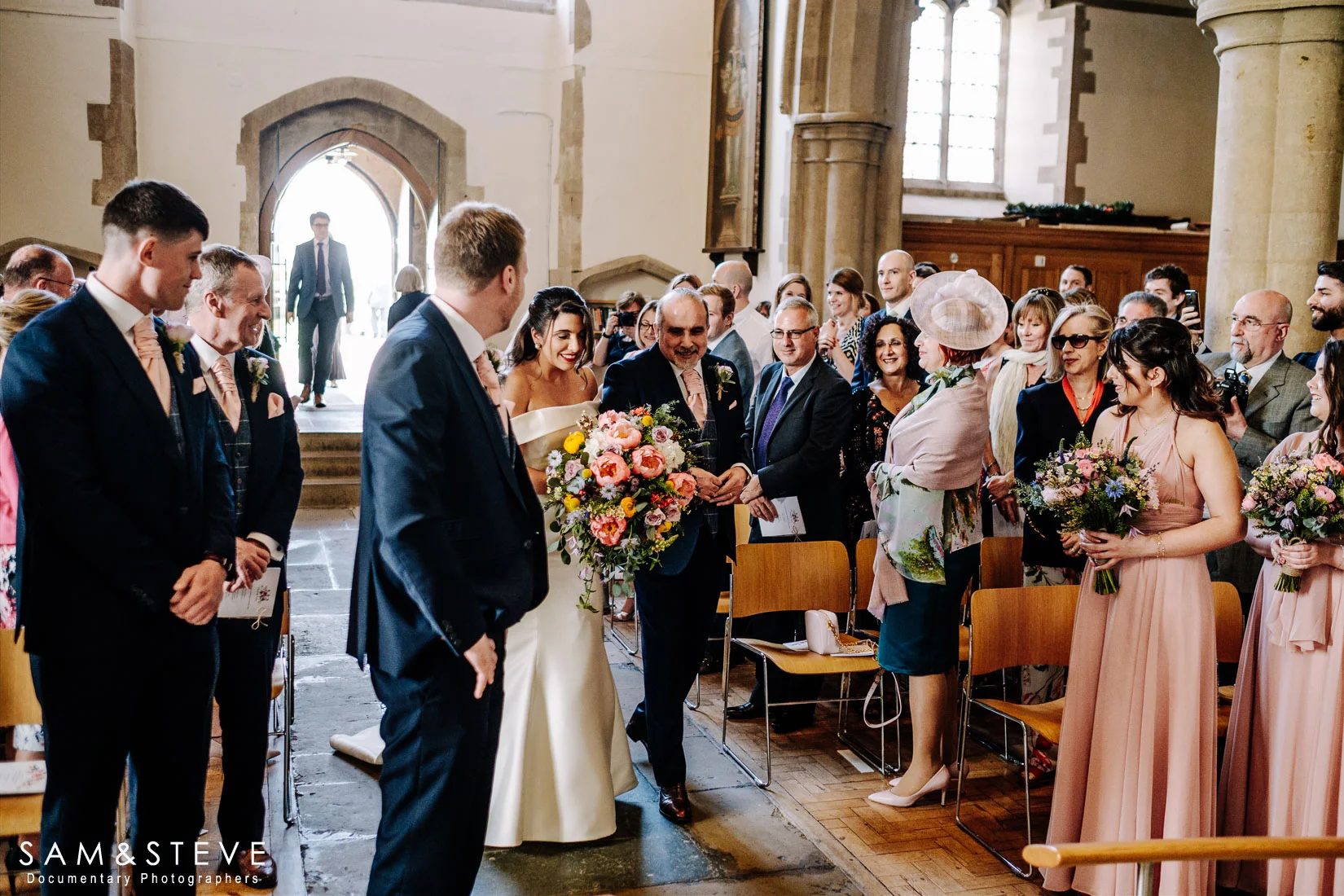 Notley Tythe Barn Wedding Photography, Josie and Rick by Sam and Steve Photography