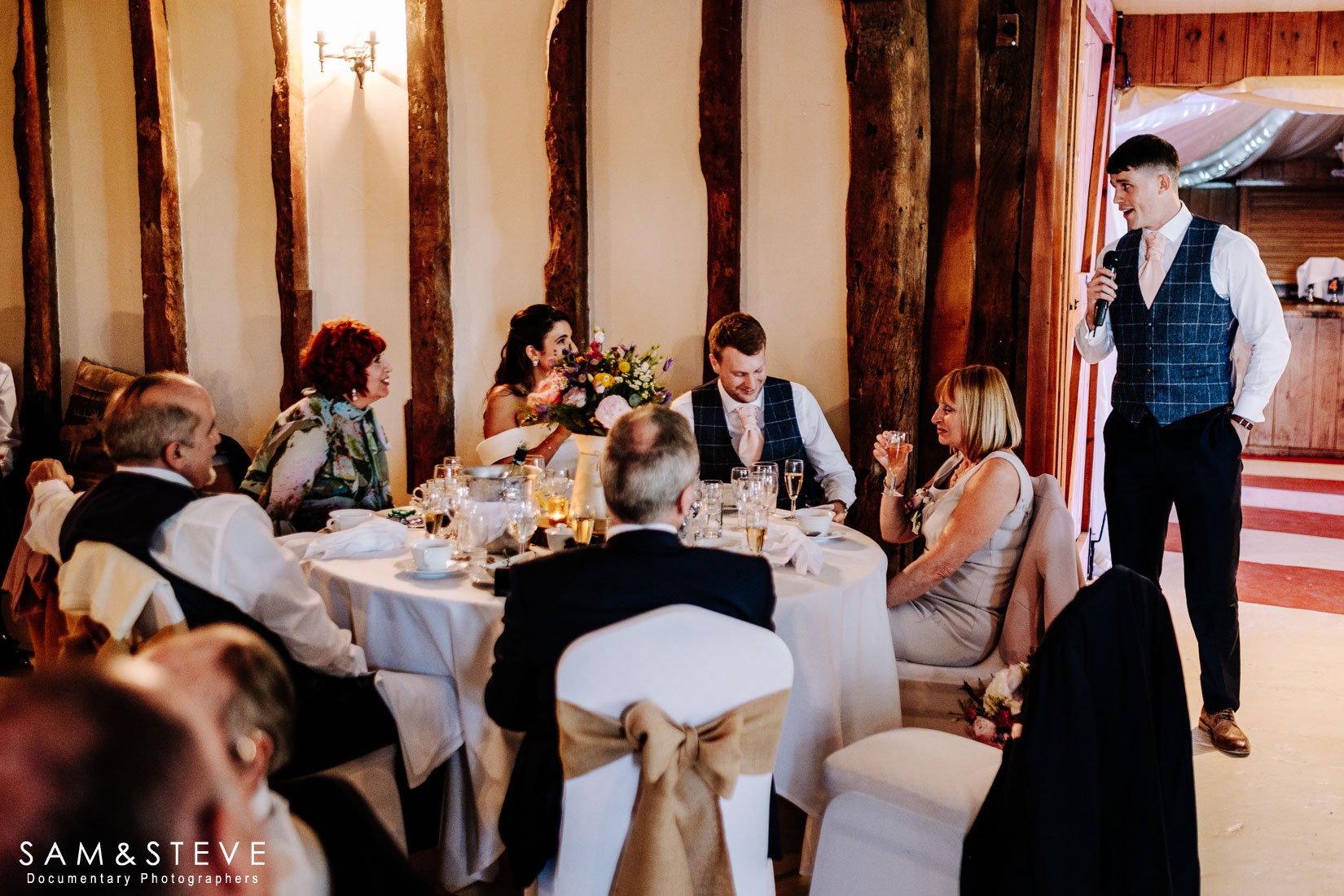 Notley Tythe Barn Wedding Photography, Josie and Rick by Sam and Steve Photography
