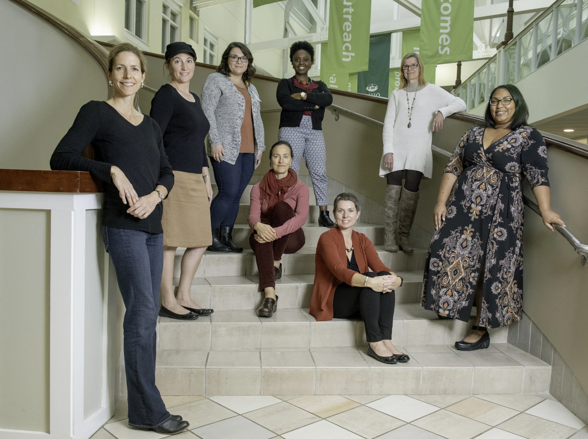 Reproductive and Sexual Health Initiative researchers at Ohio University pose for a portrait on Oct. 15, 2018.
