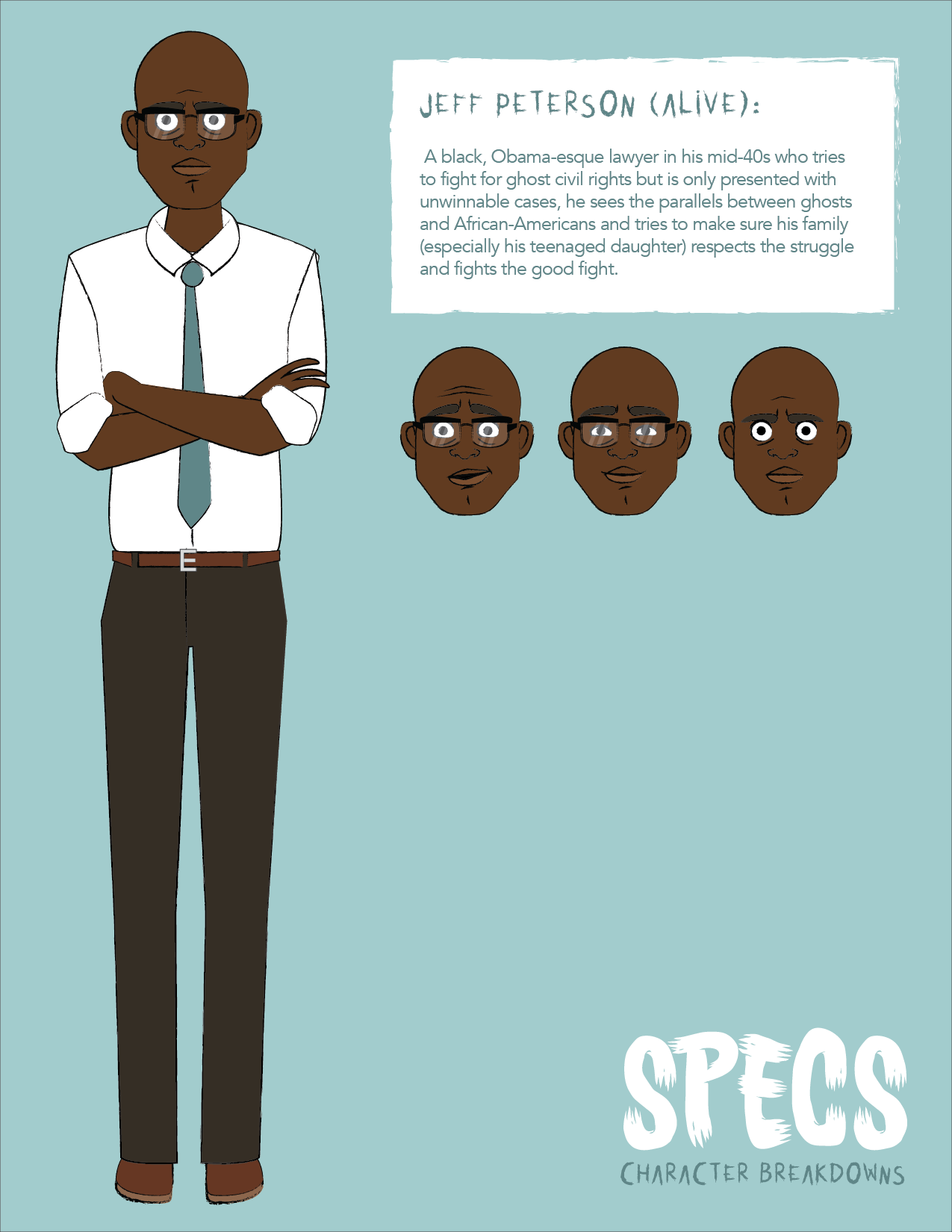 SPECS character design: Jeff