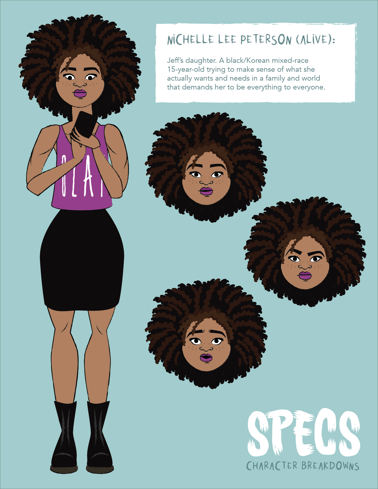 SPECS character design: Nichelle