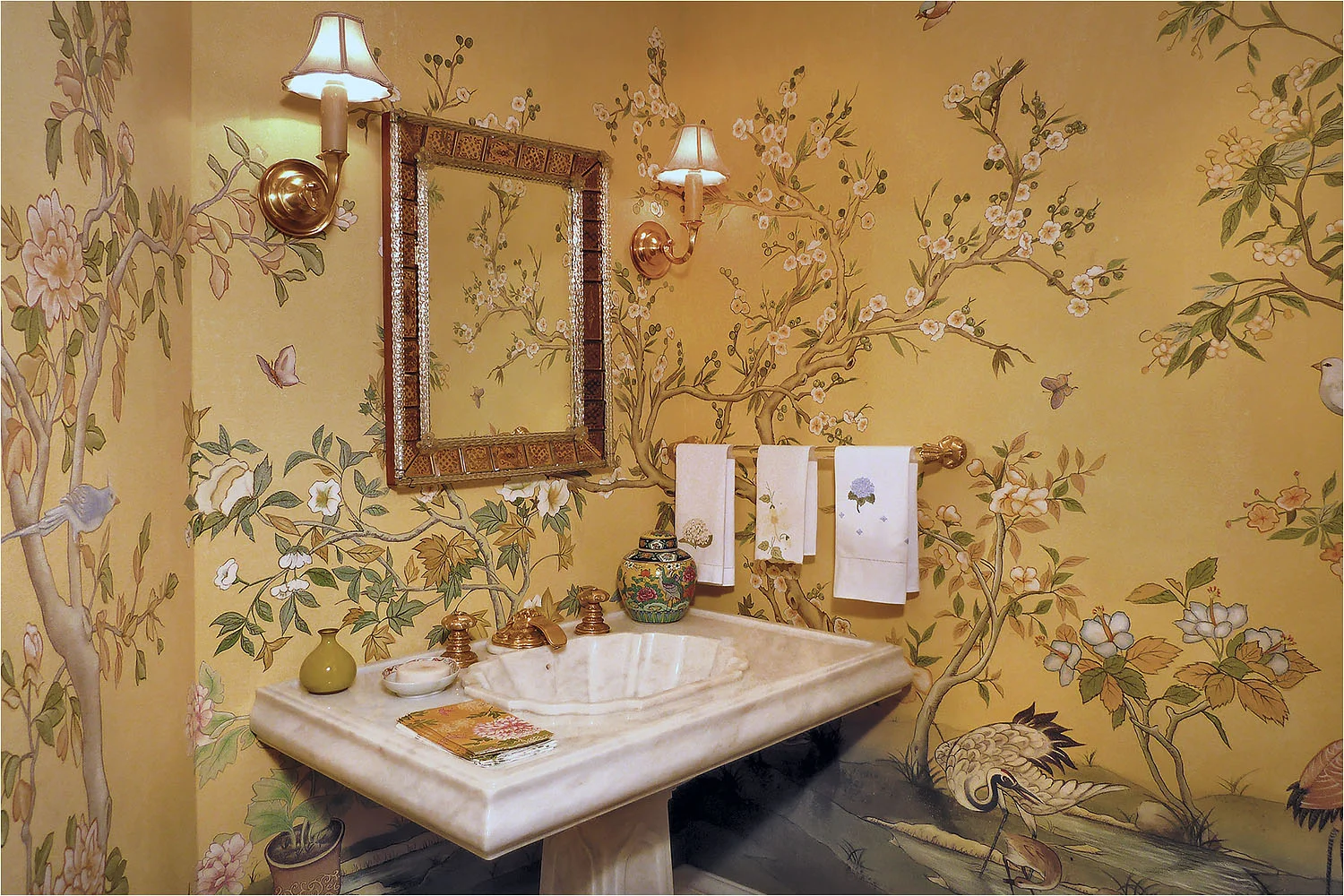 Hand Painted Wallpaper