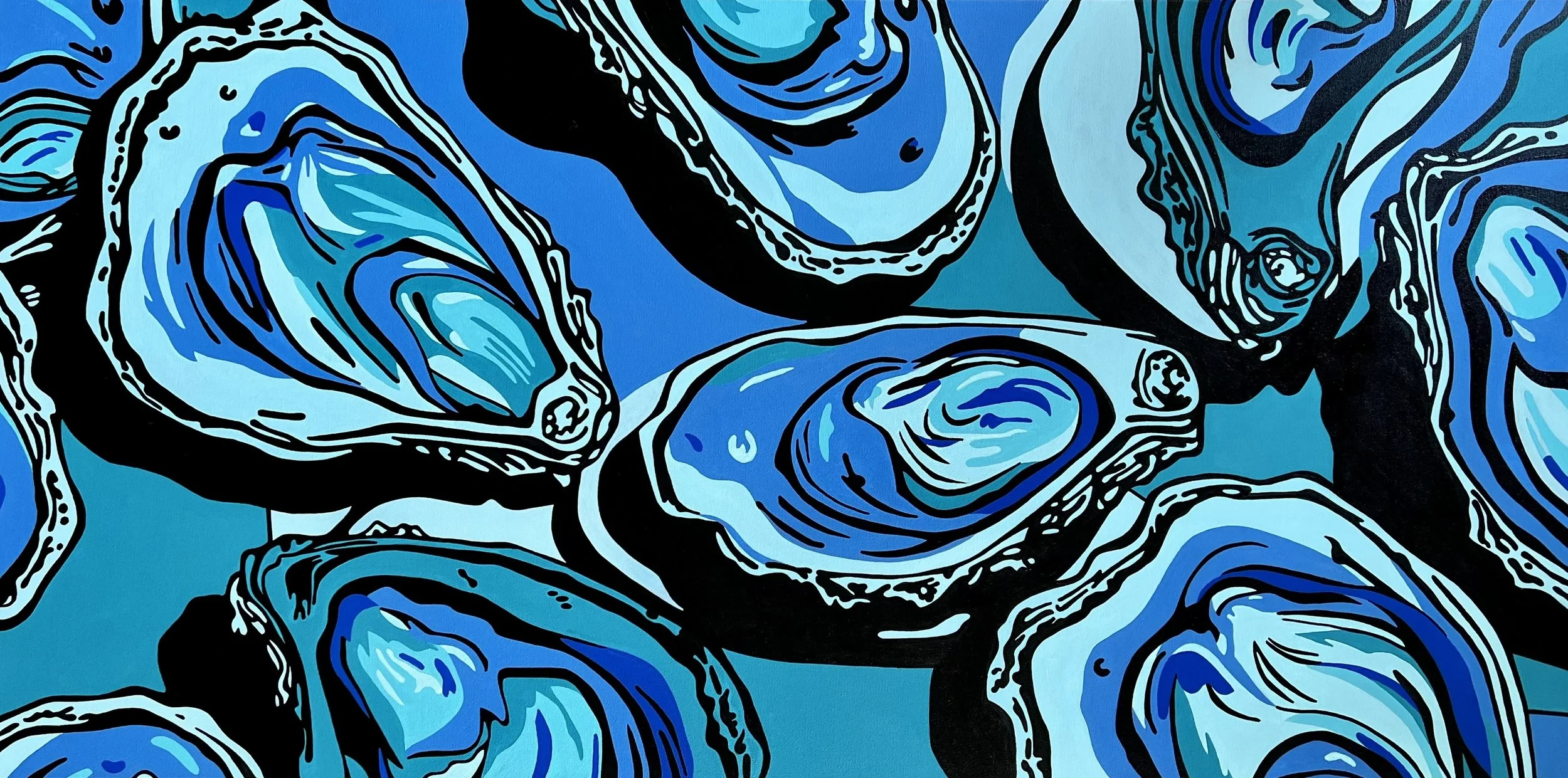 Blue Tide Bloom

 

 24 x 48 x 1.5" | oil over acrylic on canvas 