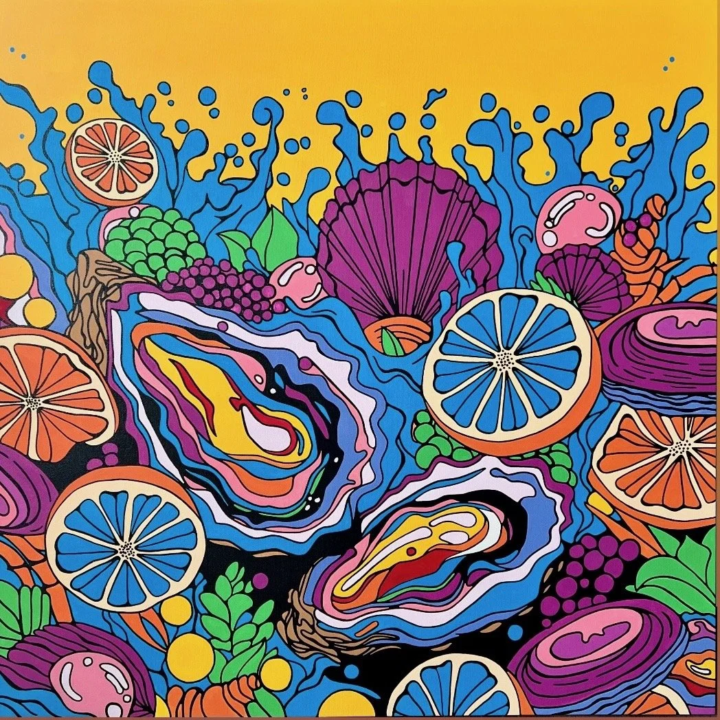 Oyster Stew

 

 36 x 36 x 1.5" | oil over acrylic on canvas 