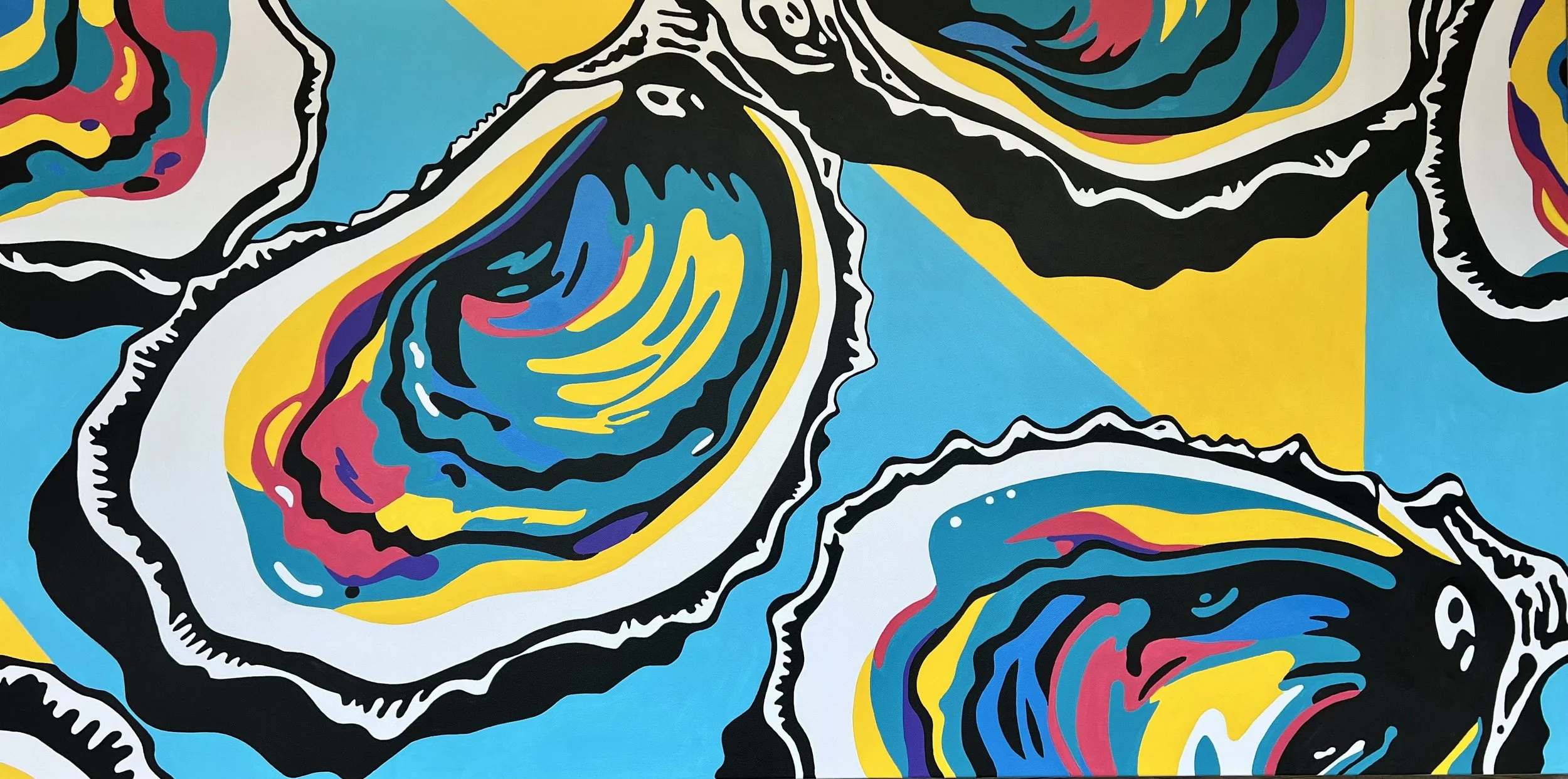 Shell Shocked

 

 24 x 48 x 1.5" | acrylic on canvas 