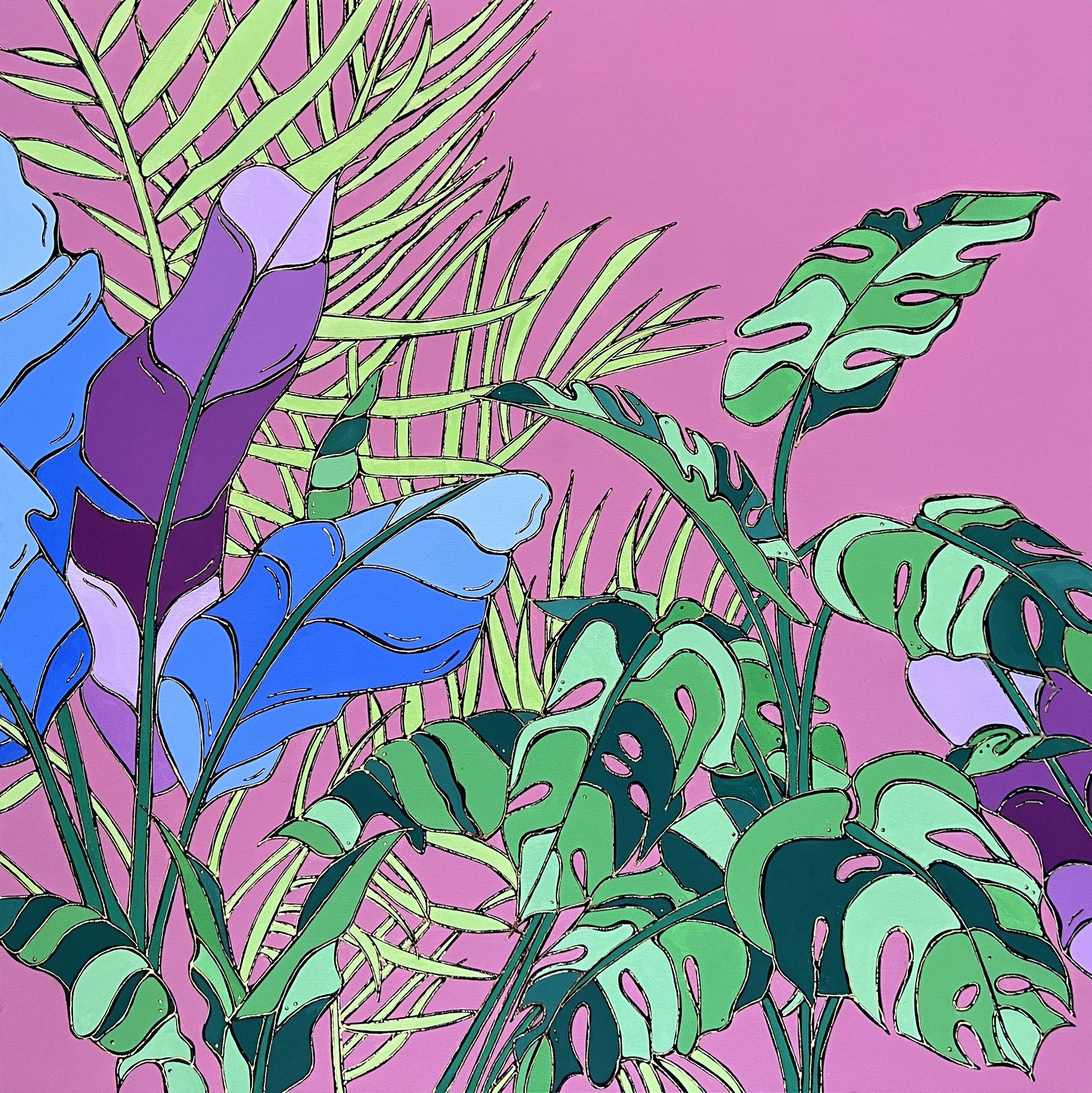 Monstera & Co.

 

 24 x 24 x 1.5" | mixed media on canvas 