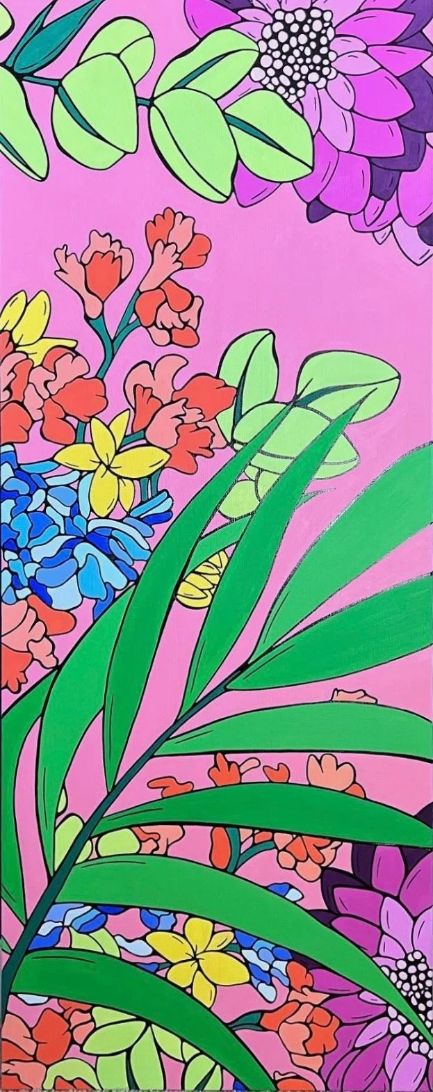 Saturday's Rain

 

 40 x 16 x 1.5" | mixed media on canvas 