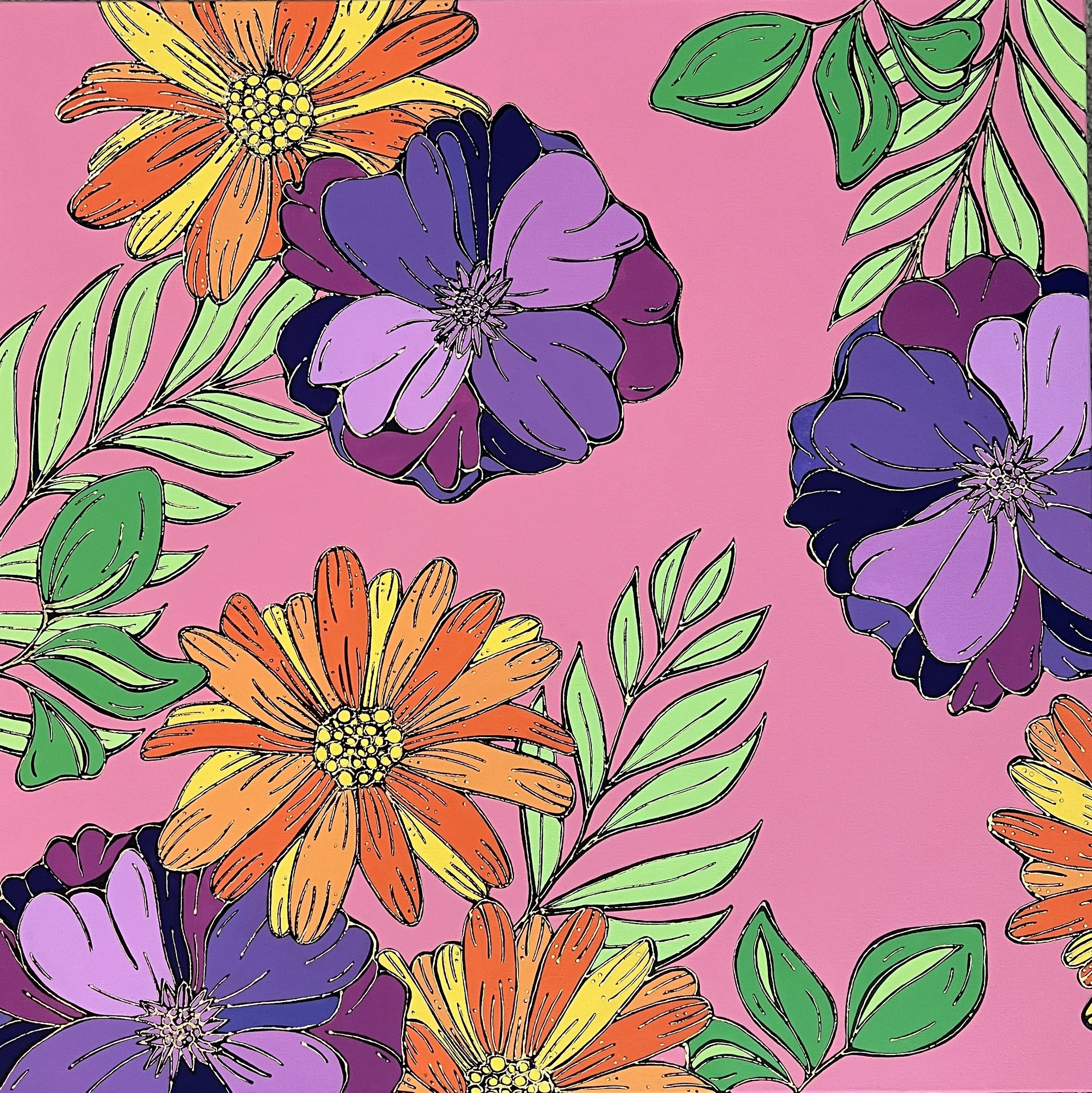 Daisy Dance

 

 24 x 24 x 1.5" | mixed media on canvas 