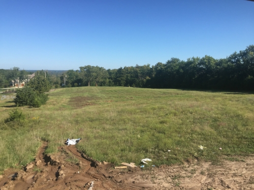 view of our lot from our neighboring lot