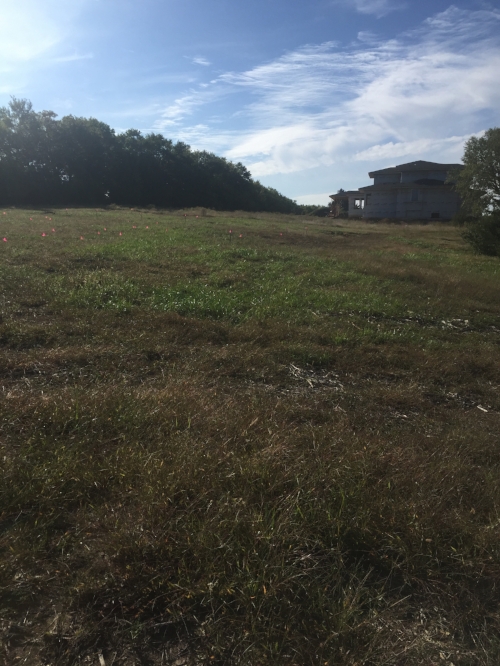 standing where our house will be looking towards our neighbor