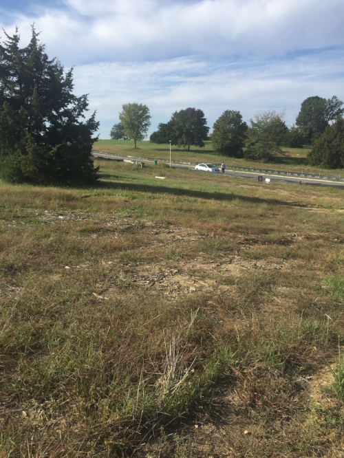 standing where the house will be looking towards the street