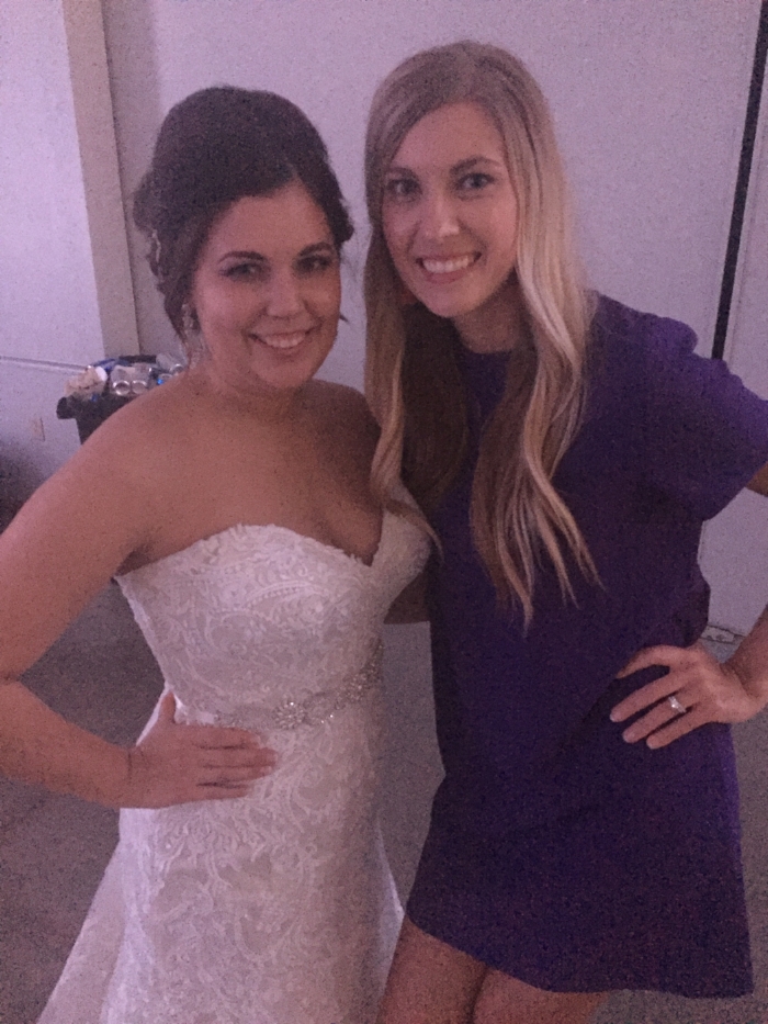 With the beautiful bride, Makenzie