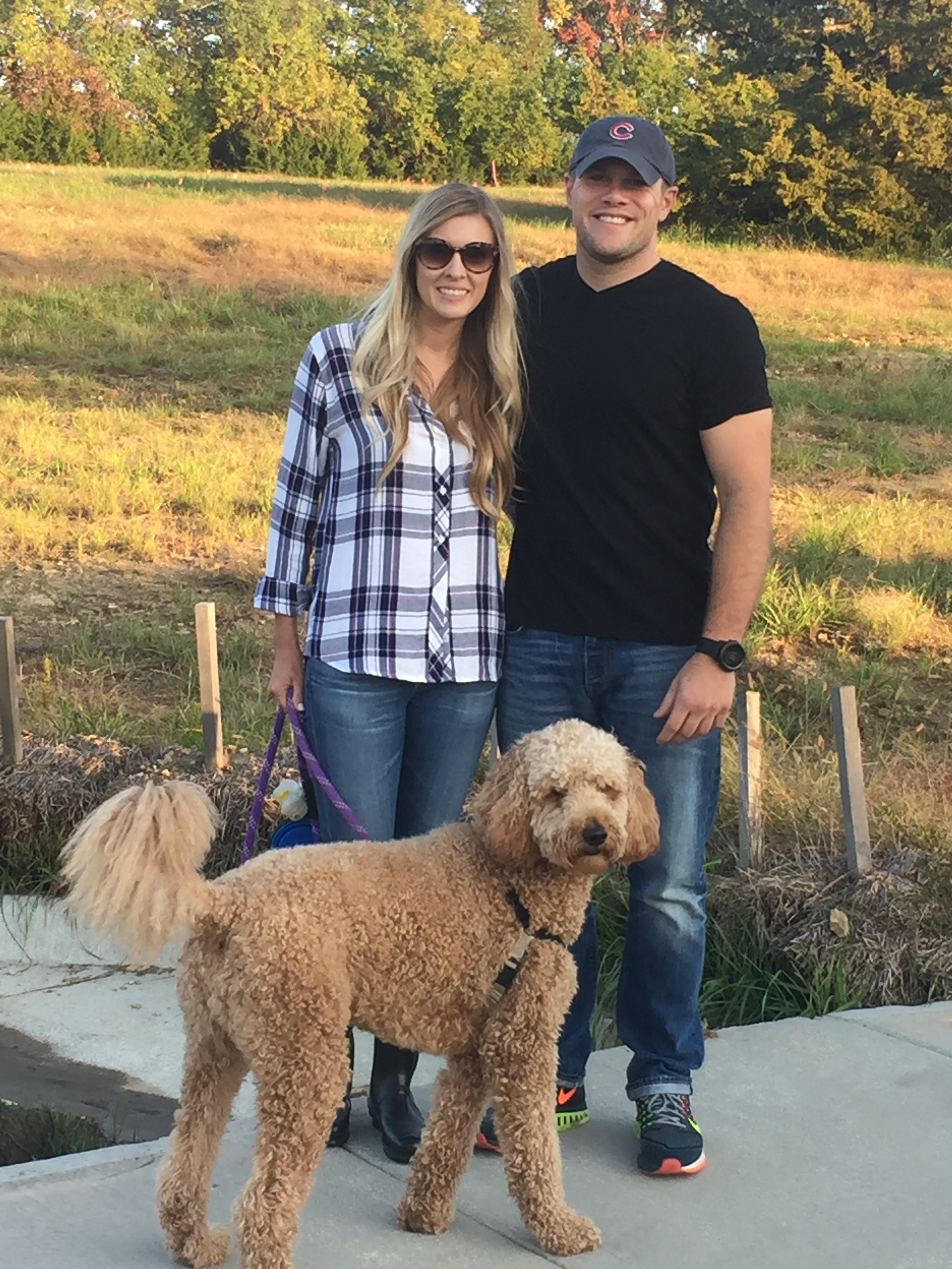 Nolan, Kauffman and I infront of our new lot