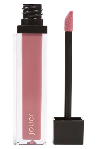 Jouer liquid lipstick in "Lychee" here